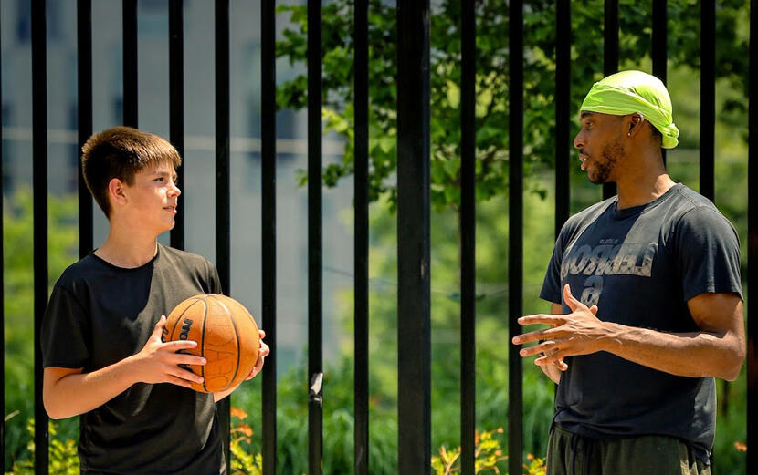 Jackson Kelly training basketball players in kitchner-waterloo,ontario